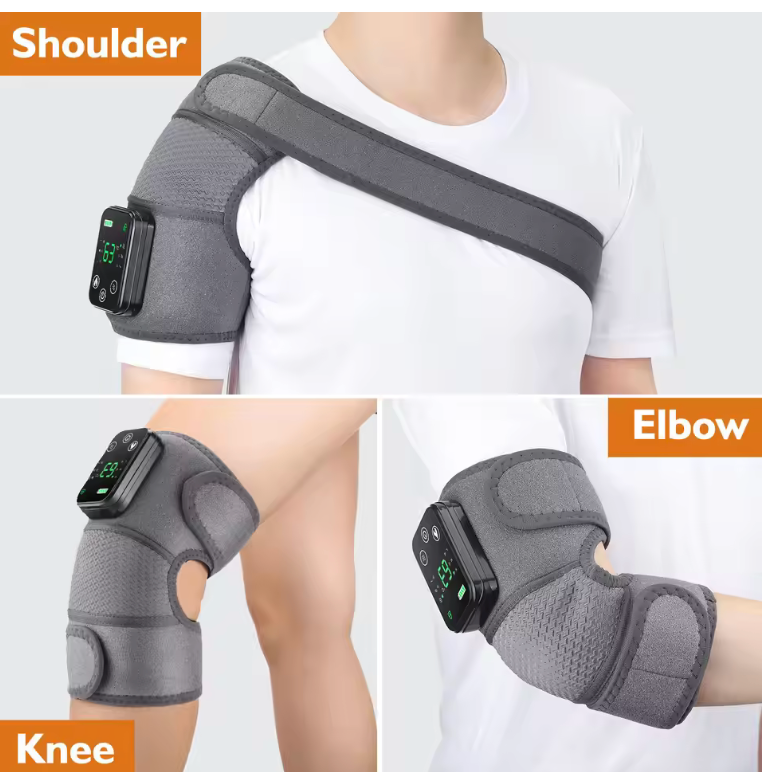 3in1 heated and massaging knee , elbow and shoulder strap