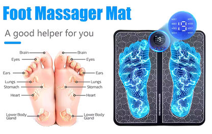 Electric foot massager pad